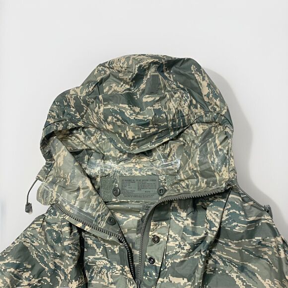 US Military Jacket Mens Medium Green Tiger Stripe Camo USAF Improved Rainsuit - Picture 4 of 10
